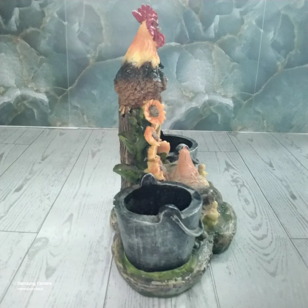 Vintage Country Mis-Century Modern Farmhouse Hen & Rooster Salt & Pepper Holder